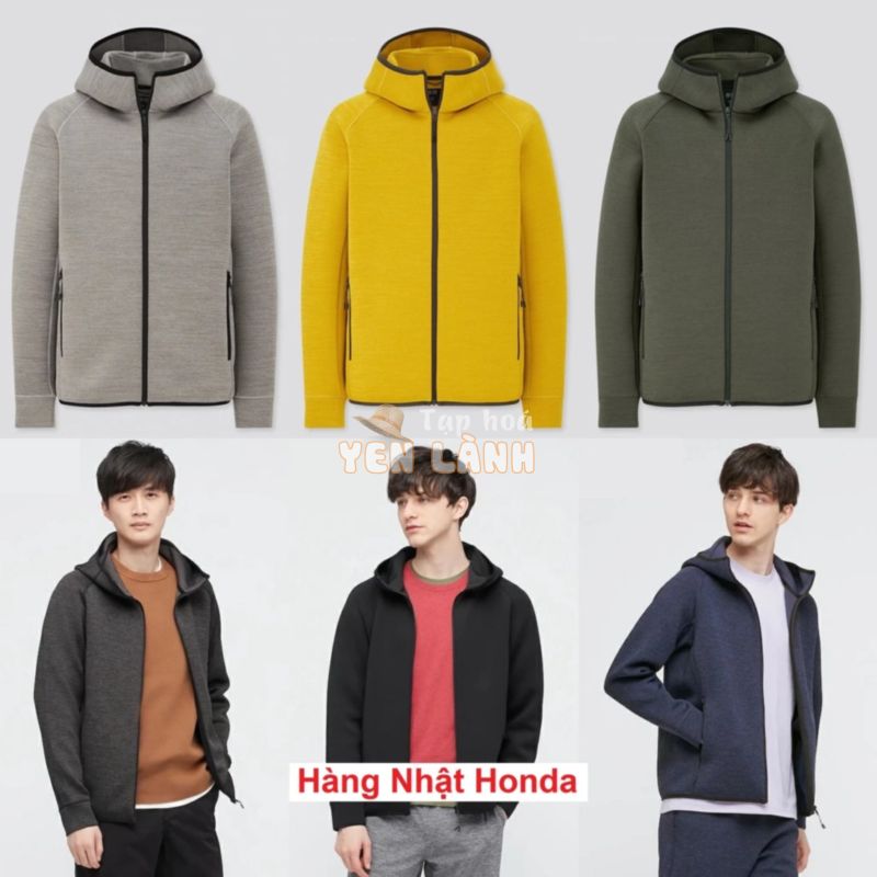 [Auth Uniqlo] Áo Nỉ Xốp Thể Thao Dry Siêu Co Giãn Nam Uniqlo Nhật Bản