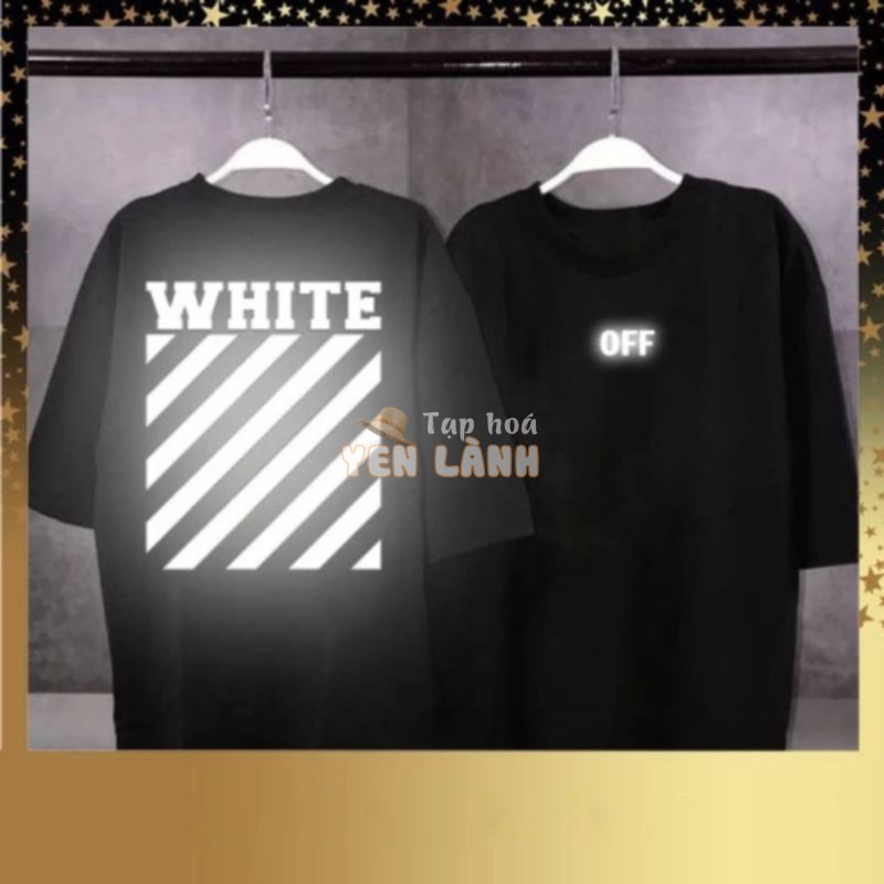 (Chính Hãng) ÁO THUN TAY LỠ PHẢN QUANG OFF WHITE NAM NỮ (Chính Hãng)