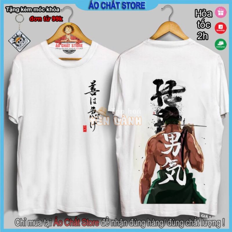 [VIDEO + ẢNH THẬT] Áo Thun Roronoa Zoro One Piece Cực Chất | Áo One Piece Zoro Đảo Hải Tặc Siêu Đẹp OP8