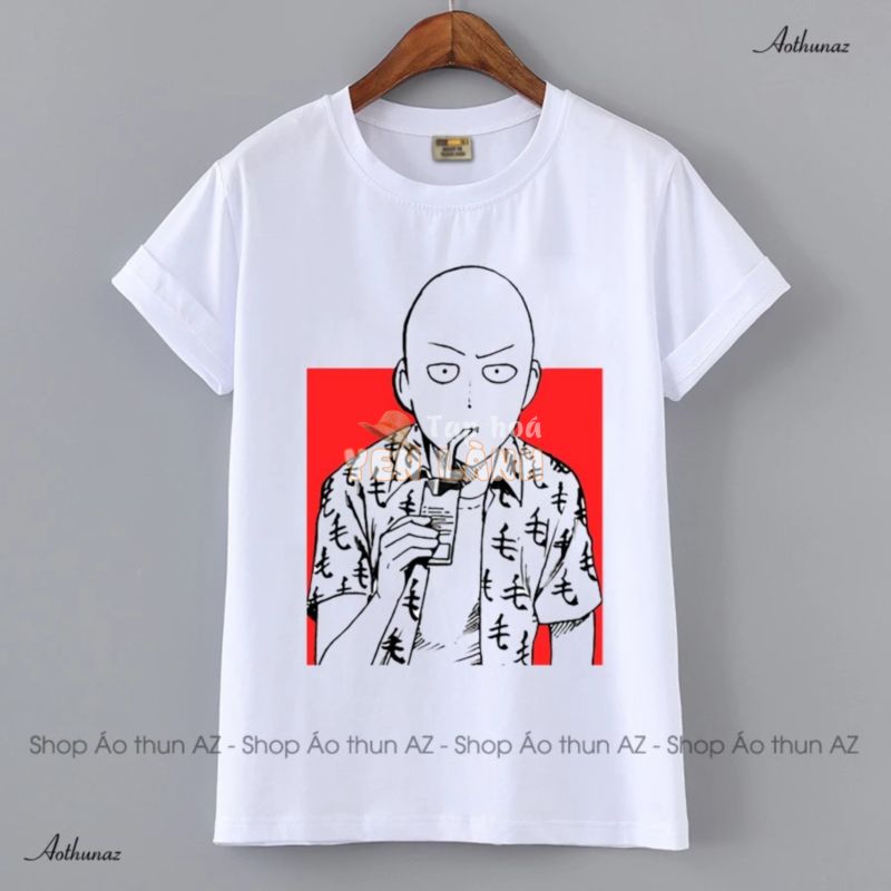 Áo thun in hình Saitama One Punch Man – Form rộng BIGSIZE F2109