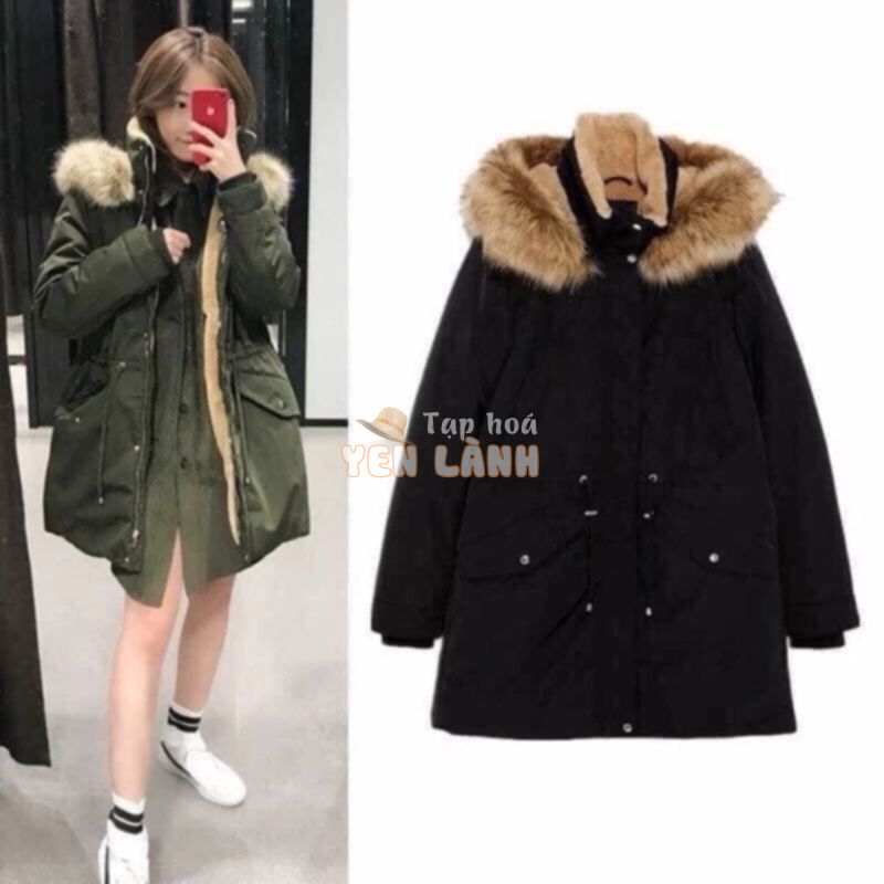 Áo parka nữ zara xuất tuồn