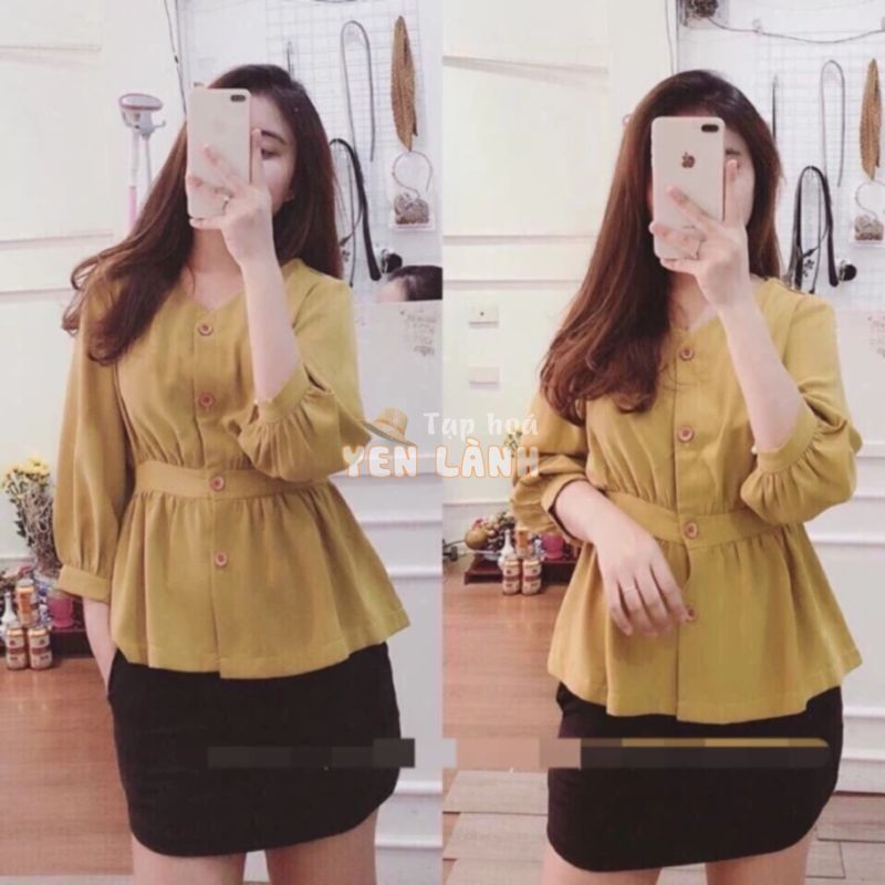 ÁO PEPLUM NỮ BO TAY CÔNG SỞ