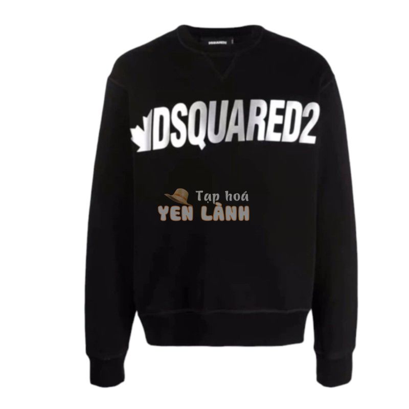 áo thun dài tay và áo nỉ bông dài tay sweater Dsquared2 phản quang ánh gương