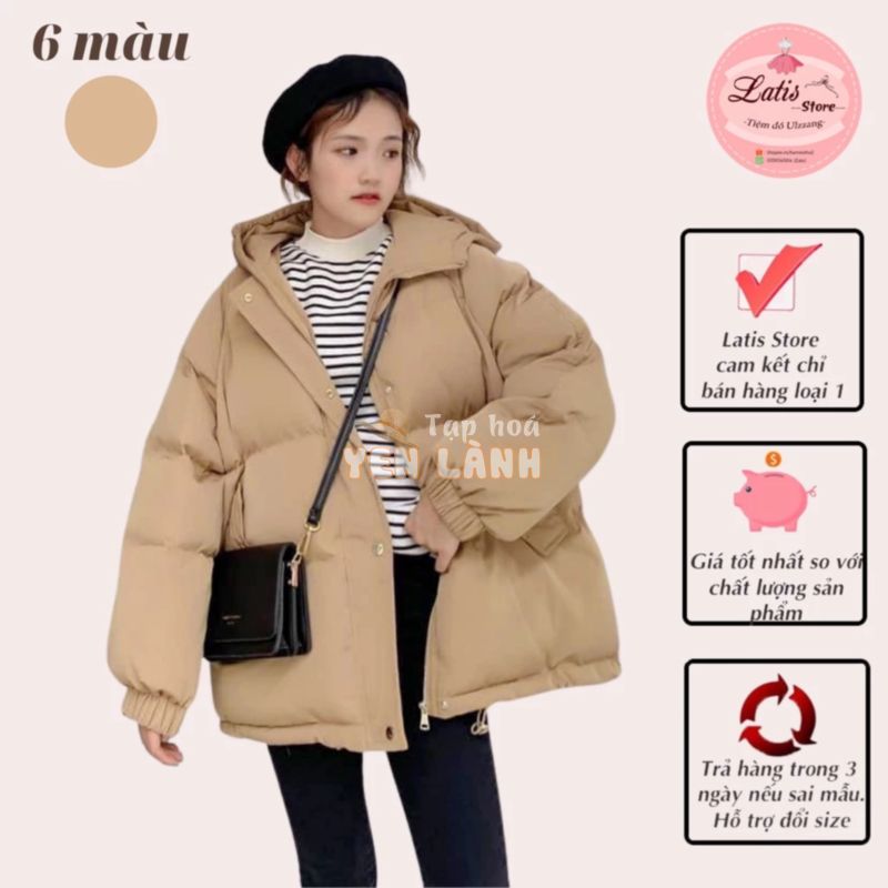 Màu Mới 2021 – Áo Phao Nữ Dáng Rộng Ulzzang Đại Hàn Phong Cách Hàn Quốc – Hàng Quảng Châu – Latis Store