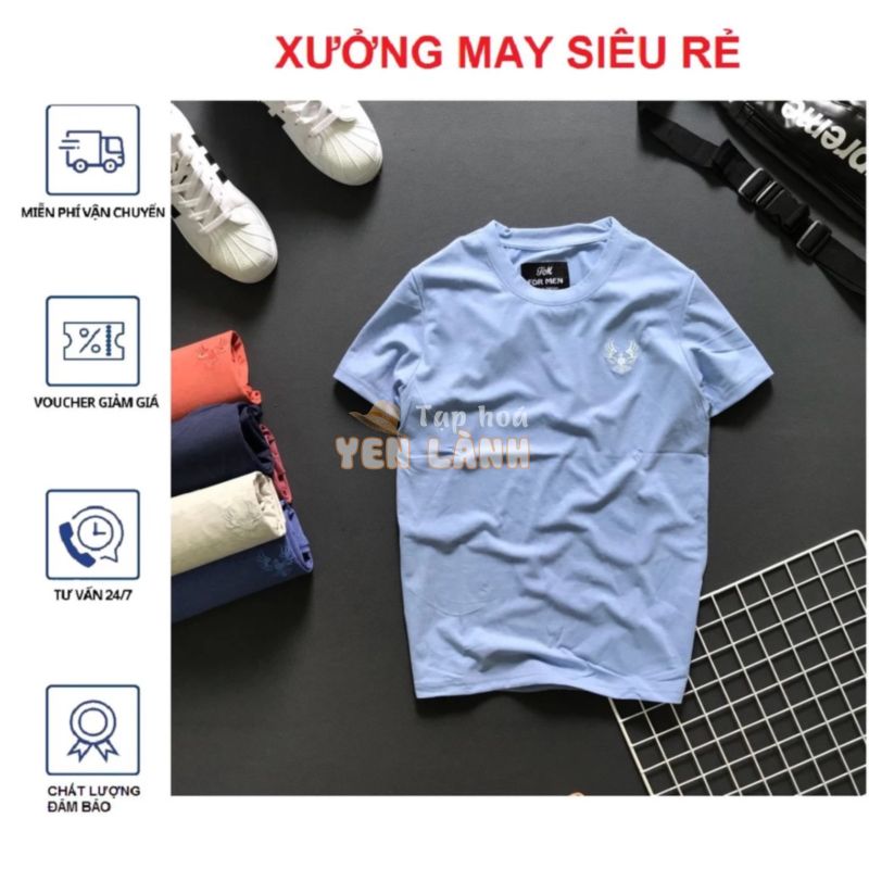 [S04] Áo thun nam Áo phông nam cổ tròn – không cổ For men logo đẹp cá tính chuẩn shop cực chuẩn – M130