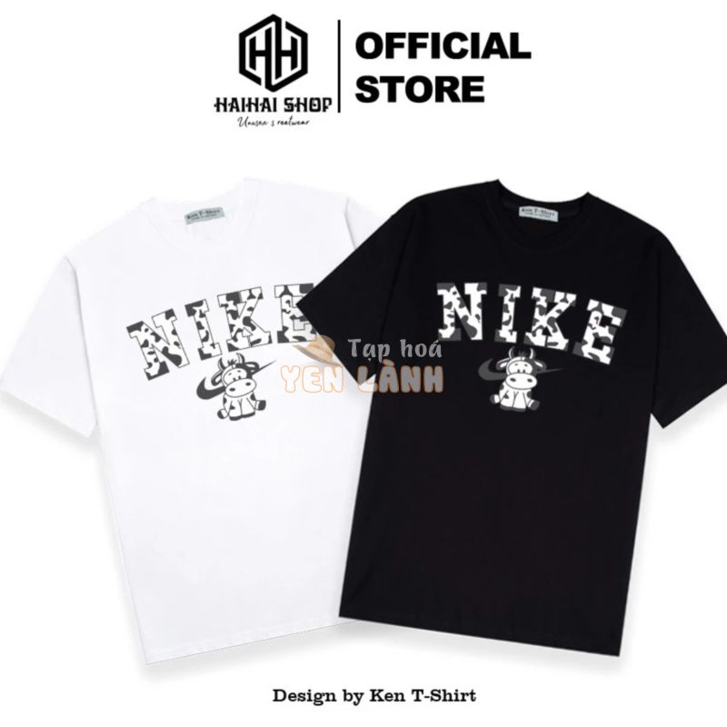 Áo Thun Nam Nữ Like Bò Sữa, VẢI COTTON 75%, Co Giãn 4 Chiều, chính hãng Ken T-Shirt.