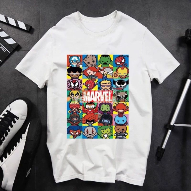 Áo thun marvel  FREESHIP  Ảnh thật ở cuối   Áo phông cotton tay ngắn in hình siêu anh hùng Avengers siêu ngầu