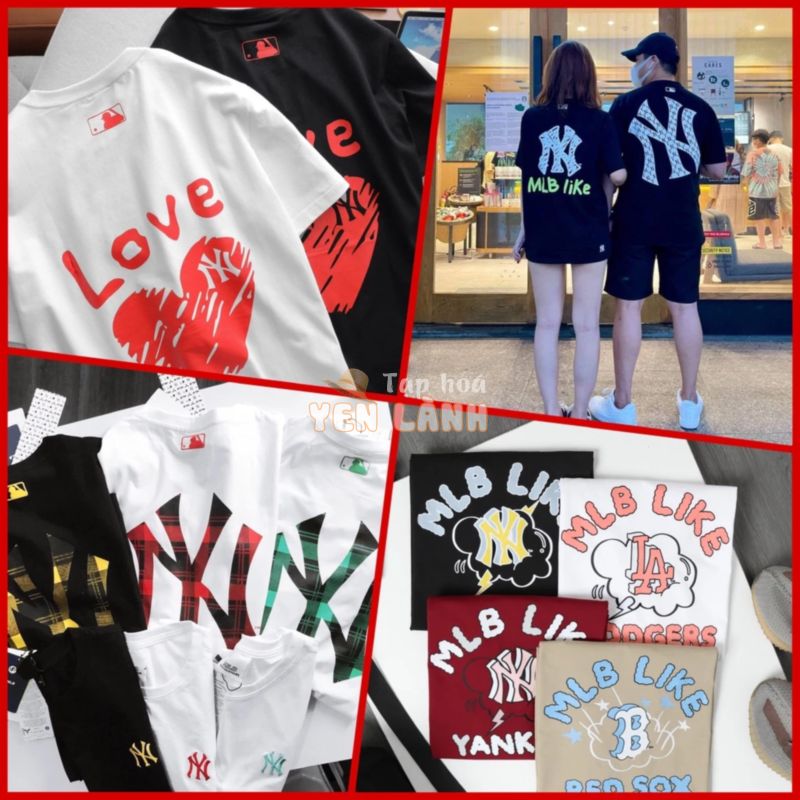 Áo thun, áo phông MLB dáng Unisex – JUSTINSHOP