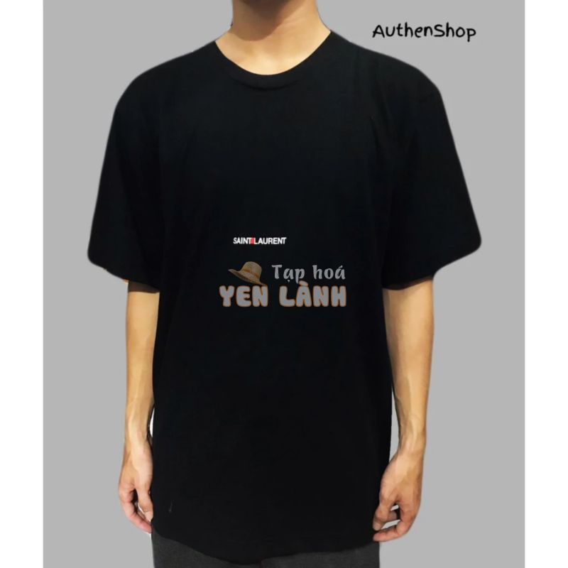 TEE SAINT LAURENT – Áo thun Saint Laurent Logo Print Đen