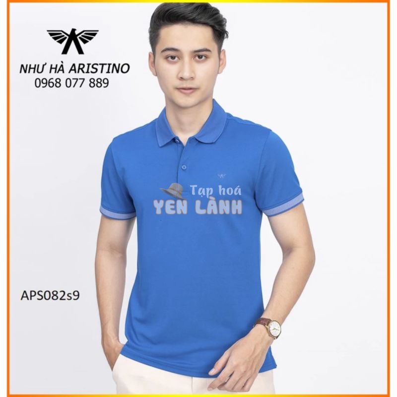 Áo Polo ARISTINO APS082S9 -Slim- Màu XANH BIỂN Cực Mát,Thấm Hút Mồ Hôi, Co Giãn Tốt-Có XL