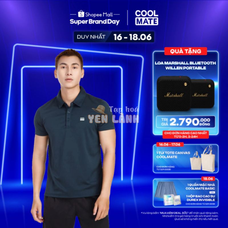 [Mua để nhận quà] Áo Polo thể thao nam ProMax-S1 Logo thương hiệu Coolmate AW