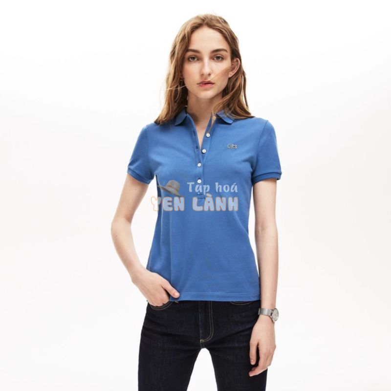 Áo Polo Nữ Lacoste Pique Slim Fit – Blue