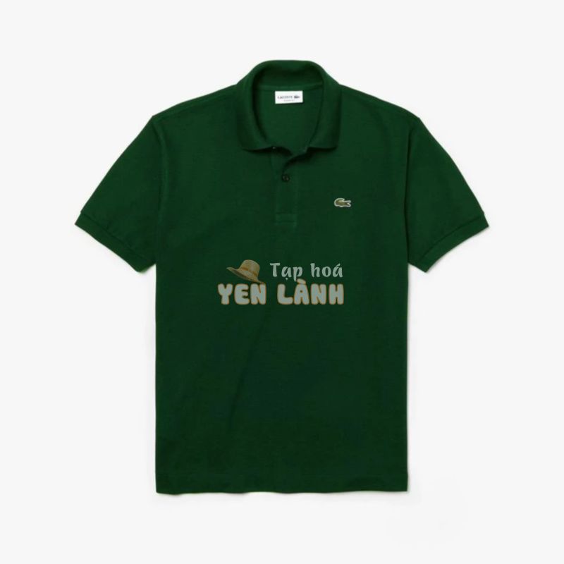 [XẢ KHO] Áo Polo Lacoste Xanh Rêu Xuất Dư Có Cổ  – Chất Liệu 100% Cotton Pique Hàng VNXK  ྇