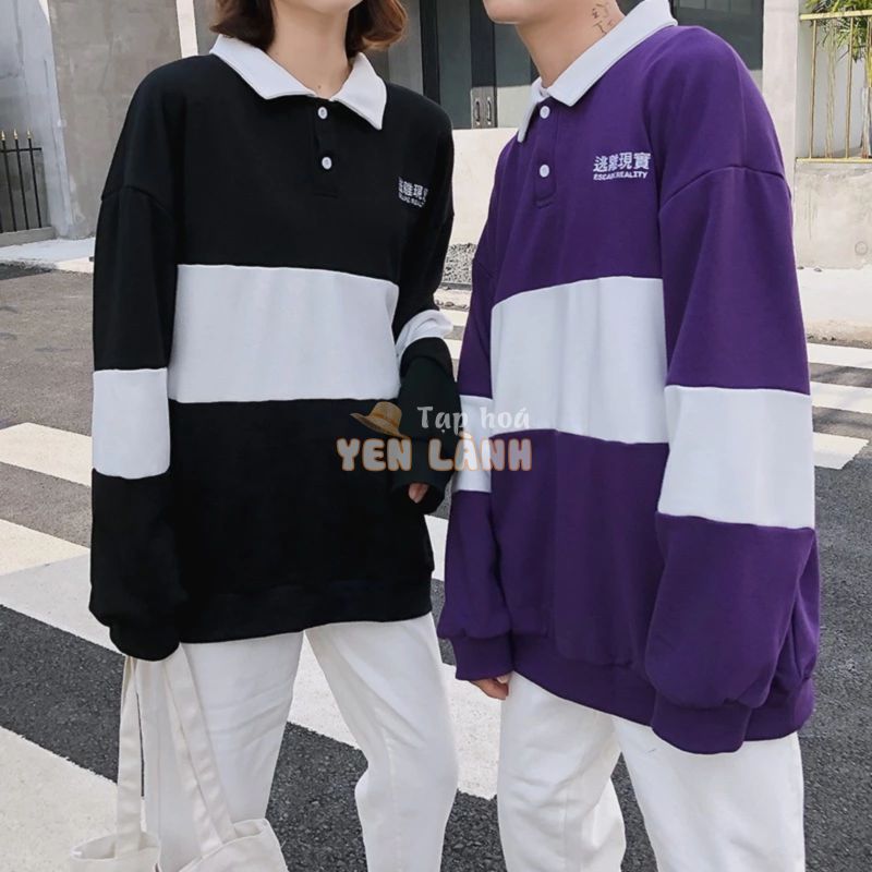 {ORDER} Áo polo tay dài form rộng unisex