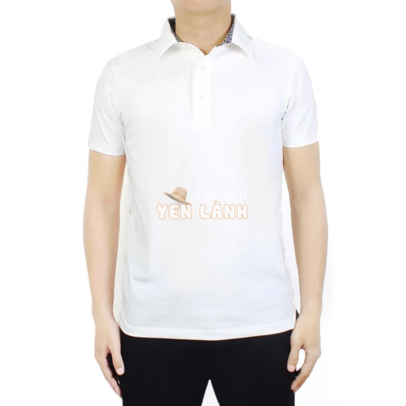 Áo Polo trắng size L