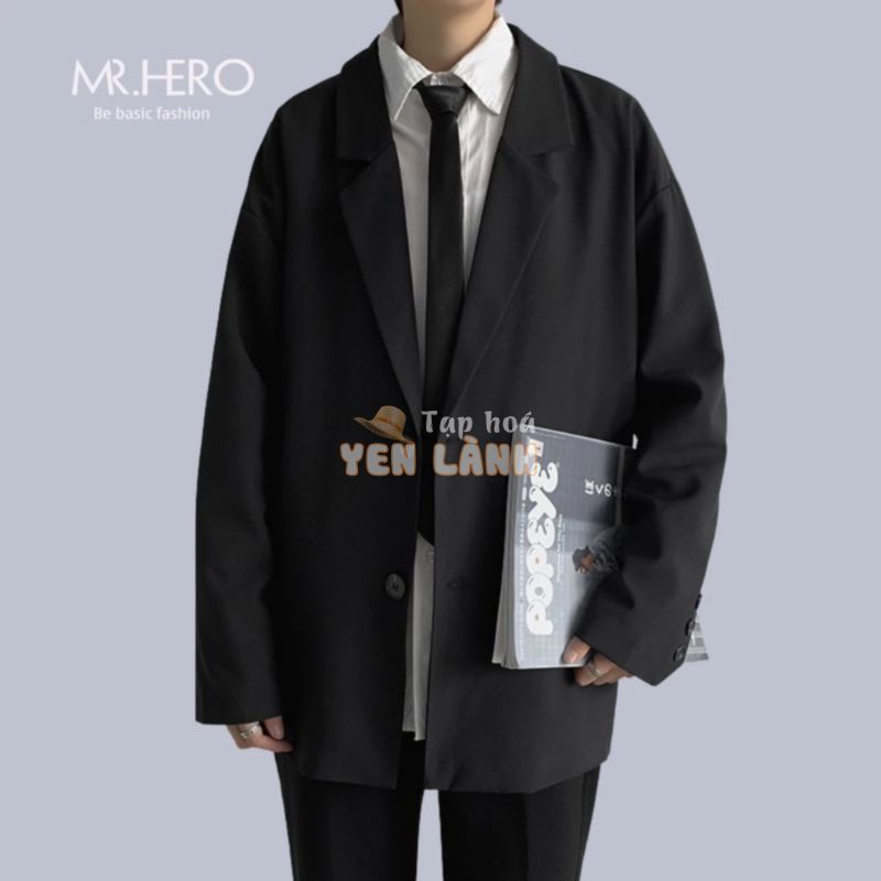 Combo áo blazer nam áo sơ mi kèm cà vạt CB01 M>RO phong cách Hàn Quốc MrHero