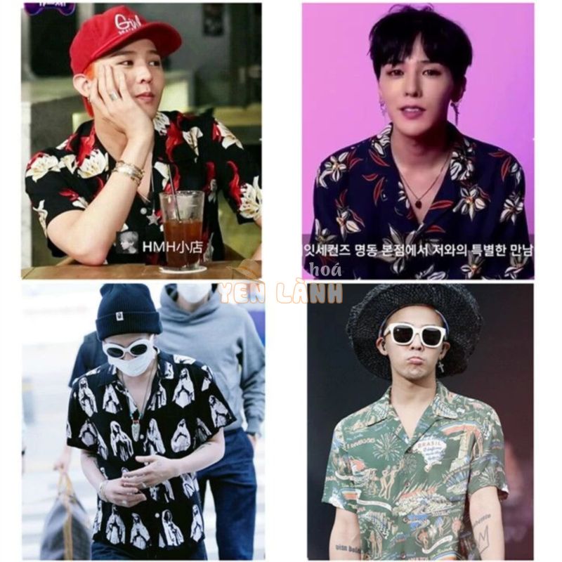 [ORDER] [tổng hợp] 6 mẫu áo sơ mi hoa lá giống GDRAGON