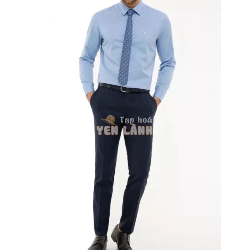 [Authentic-Chính hãng] Áo sơ mi Nam dài tay Pierre Cardin size S, dáng ôm (Slim)