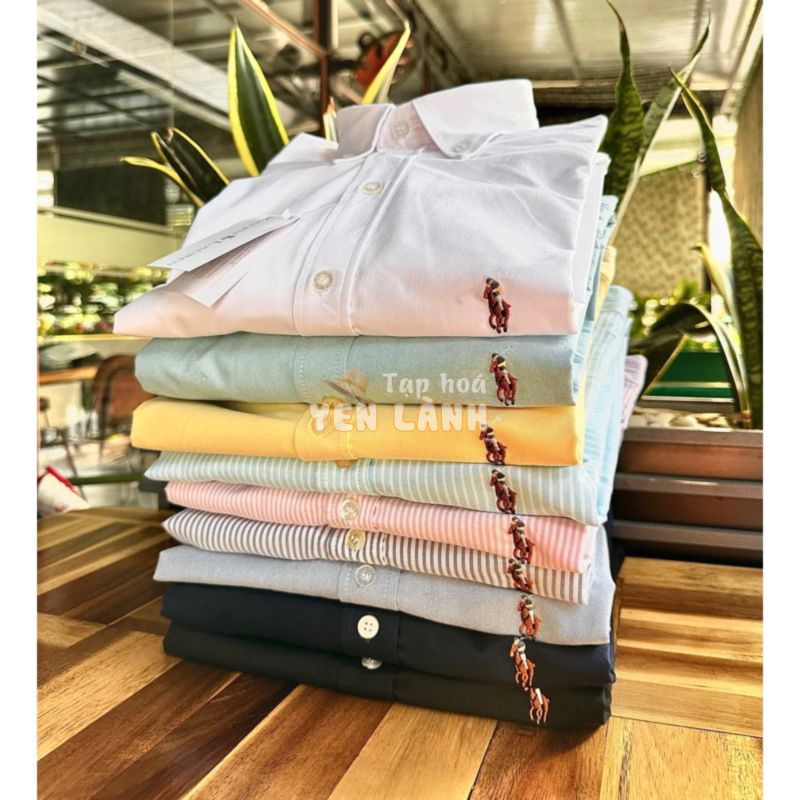 (Có Video) ÁO SƠ MI NAM/NỮ RL CHẤT COTTON OXFORD