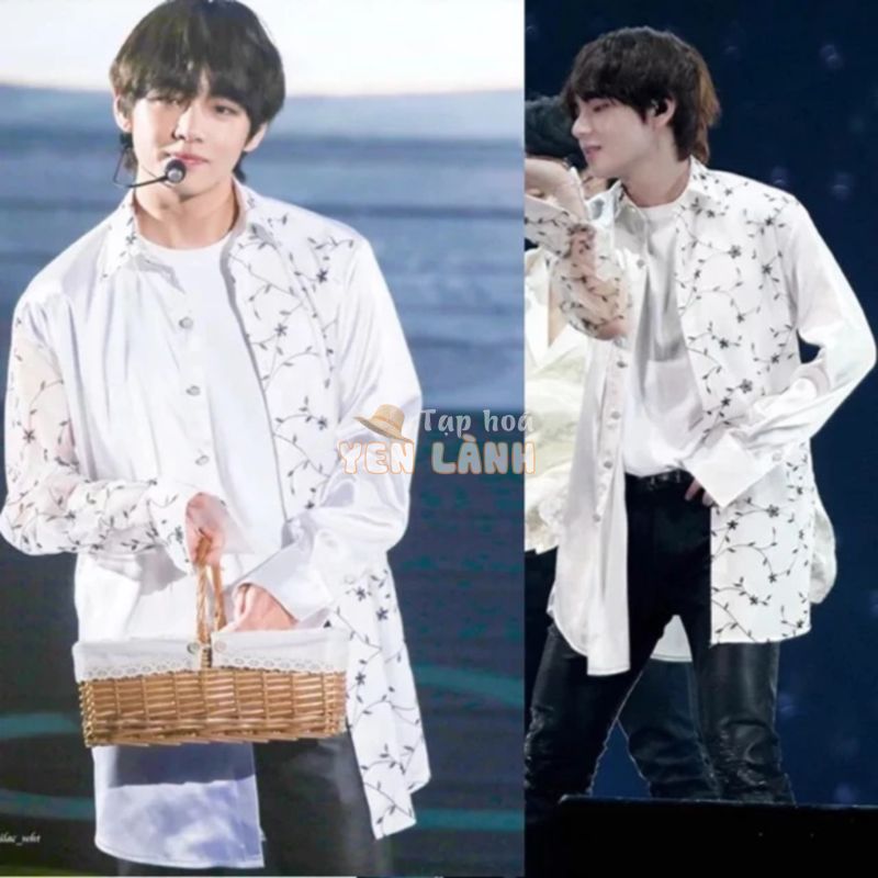 [BTS] Taehyung Fanmeeting Sơ mi trắng oversize