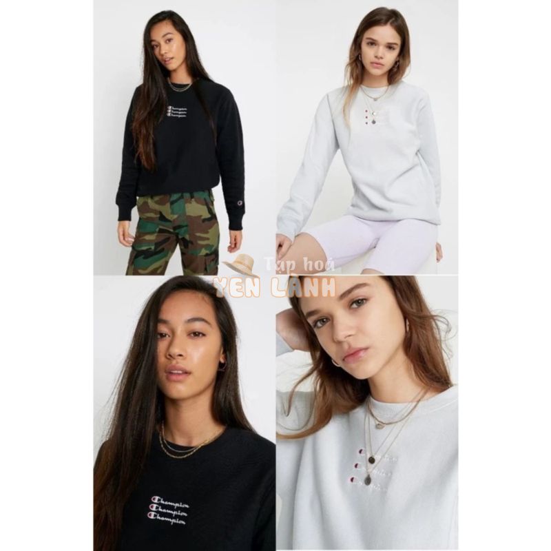 Áo nỉ sweater Champion UO Exclusive Triple Script Logo 113296  113042