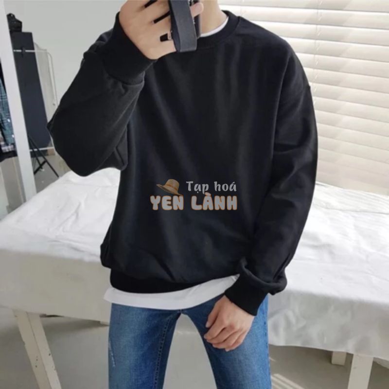 ÁO NỈ SWEATER NAM NỮ DÀI TAY NAM NỮ TRƠN MÃ AD11