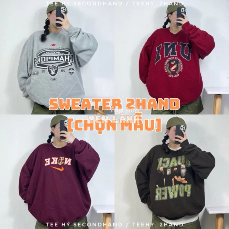 [link 2] Áo sweater 2hand-secondhand Mỹ (chọn mẫu tại link)