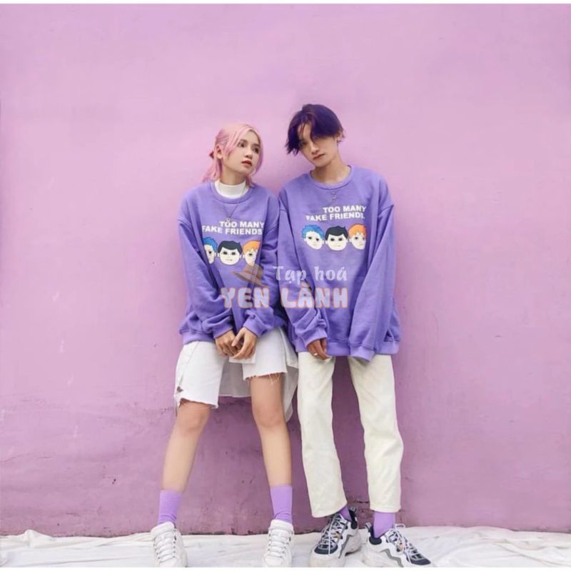 [Giá sỉ] Áo Sweater FRIENDS TÍM Unisex