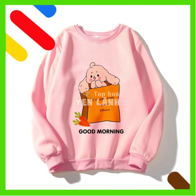 Áo Sweater Nữ in hình thỏ và carrot DQ