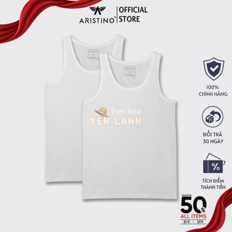 Áo tank top nam ARISTINO chất liệu 100% cotton mềm mại – AC21