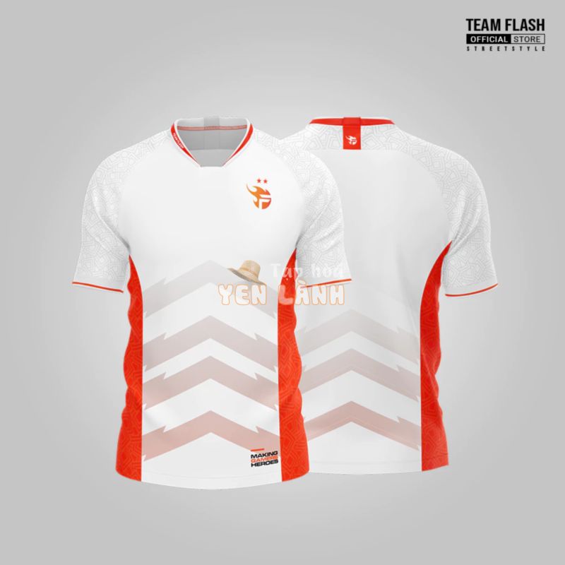 Áo Jersey Team Flash 2023 – White Version – Phiên bản không in tên