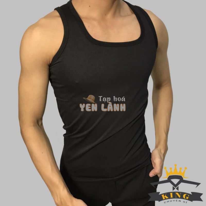 Áo ba lỗ nam KING sát nách tập gym cổ vuông , co giãn tốt , thấm hút mồ hôi thích hợp mặc để chơi thể thao U07