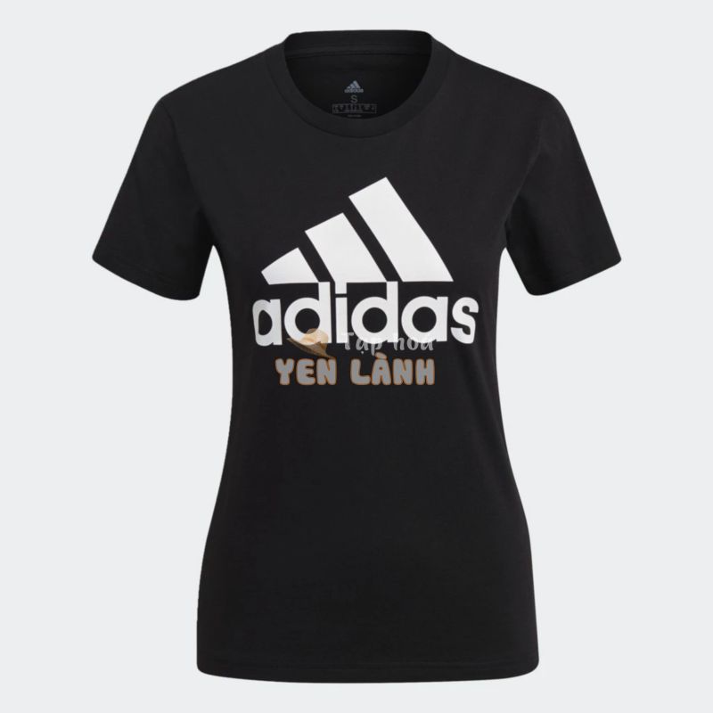 adidas Phong cách sống Áo thun logo Essentials LOUNGEWEAR Nữ Đen GL0722