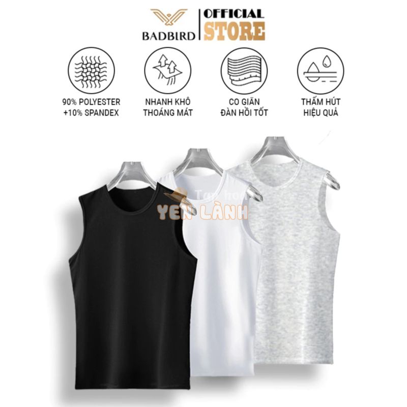 Áo thun ba lỗ thể thao nam thương hiệu BADBIRD, kiểu dáng sát nách tanktop – Tự hào thương hiệu Việt Nam