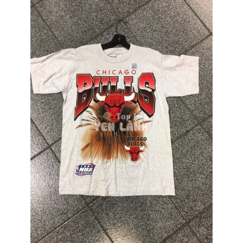 Mới Áo Thun In Hình Đội Bóng Rổ Chicago Bulls 90 s Phong Cách Vintage