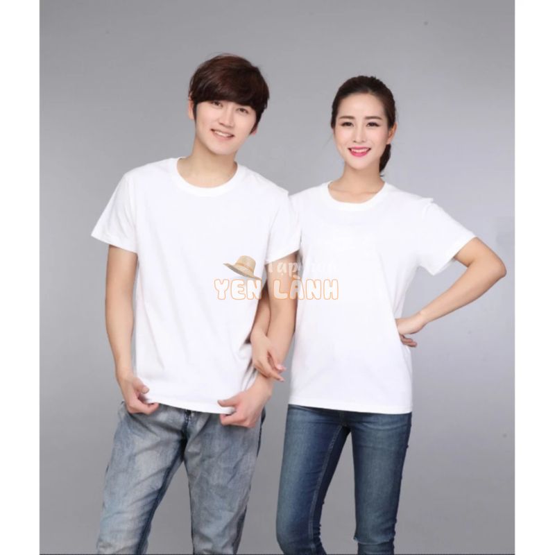 Áo Thun Basic Màu Trắng, Vải Thun Cotton 4 Chiều Loại Tốt, Size S – 3XL