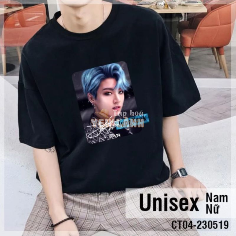 SALE- Áo Thun Đen Jungkook BTS Chữ Ký Galaxy Kpop Crazytee – áo siêu chất