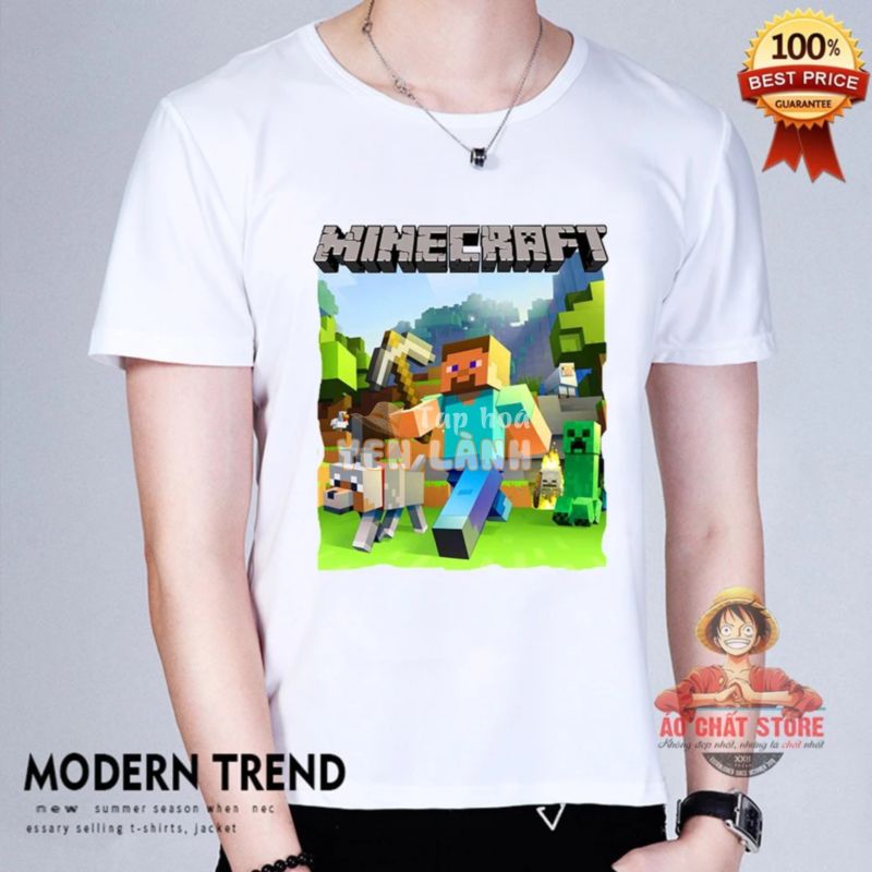 Áo Minecraft Siêu Đẹp – Áo thun Minecraft Mẫu Mới MC4