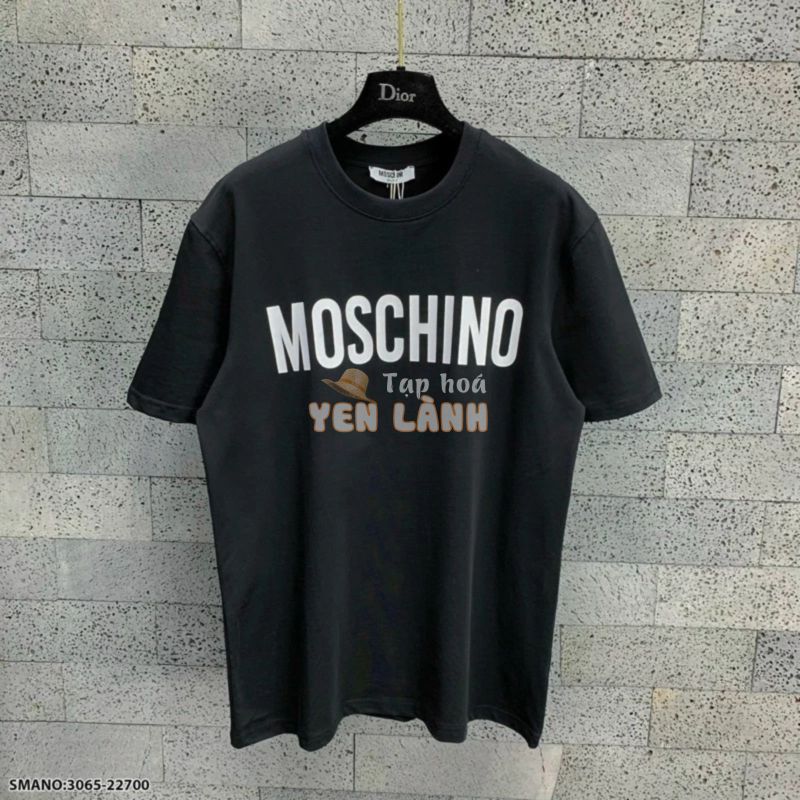 Áo thun Moschino đen cotton cao cấp 1:1