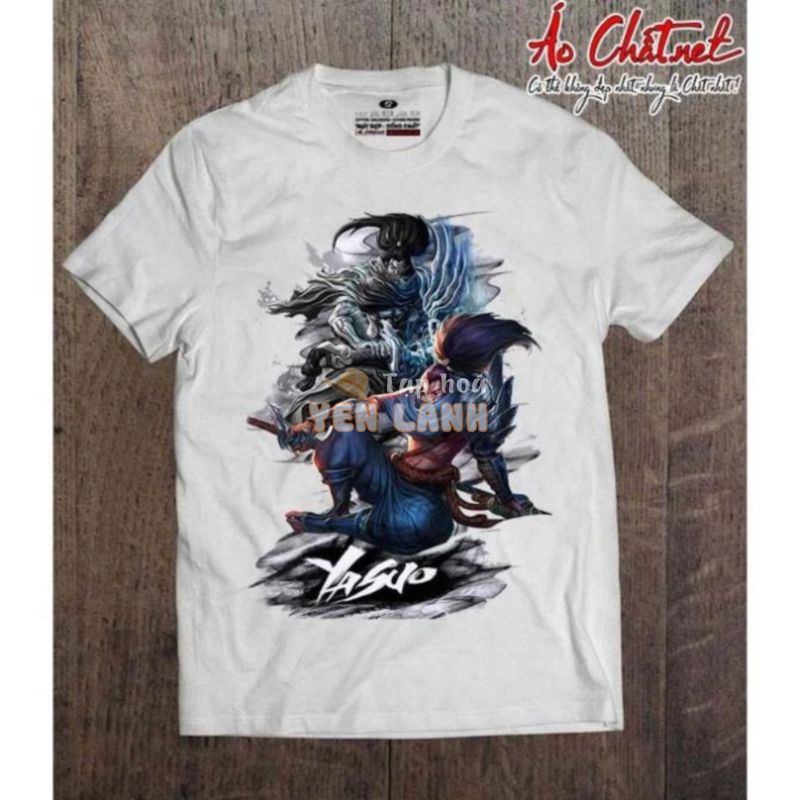 (VIDEO + ẢNH THẬT)Áo Thun YASUO, Áo Thun Liên Minh Huyền Thoại YASUO Cơ Bản Cao Cấp – LOL T-SHIRT !