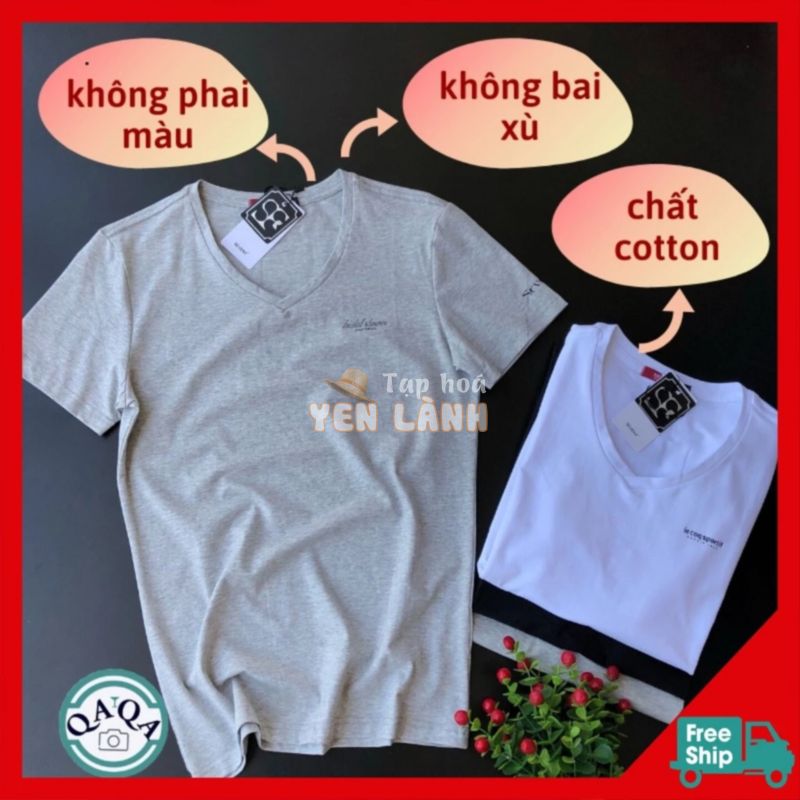 Áo thun nam QAQA VS7X cổ tim hàng hiệu cao cấp