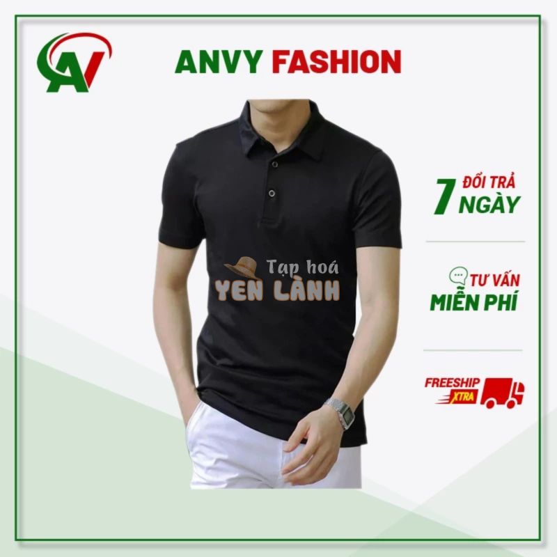 Áo thun nam có cổ tay ngắn áo polo nam giá rẻ thời trang công sở chất liệu vải thun cá sấu – đồng phục lớp nhóm công ty