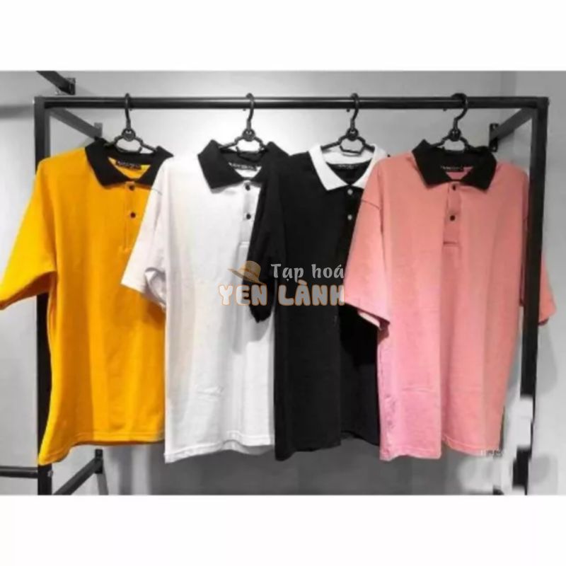 [ HÀNG CÓ SẴN ] [ HÀNG CÓ SẴN ] ÁO THUN POLO TRƠN UNISEX MIX CỔ