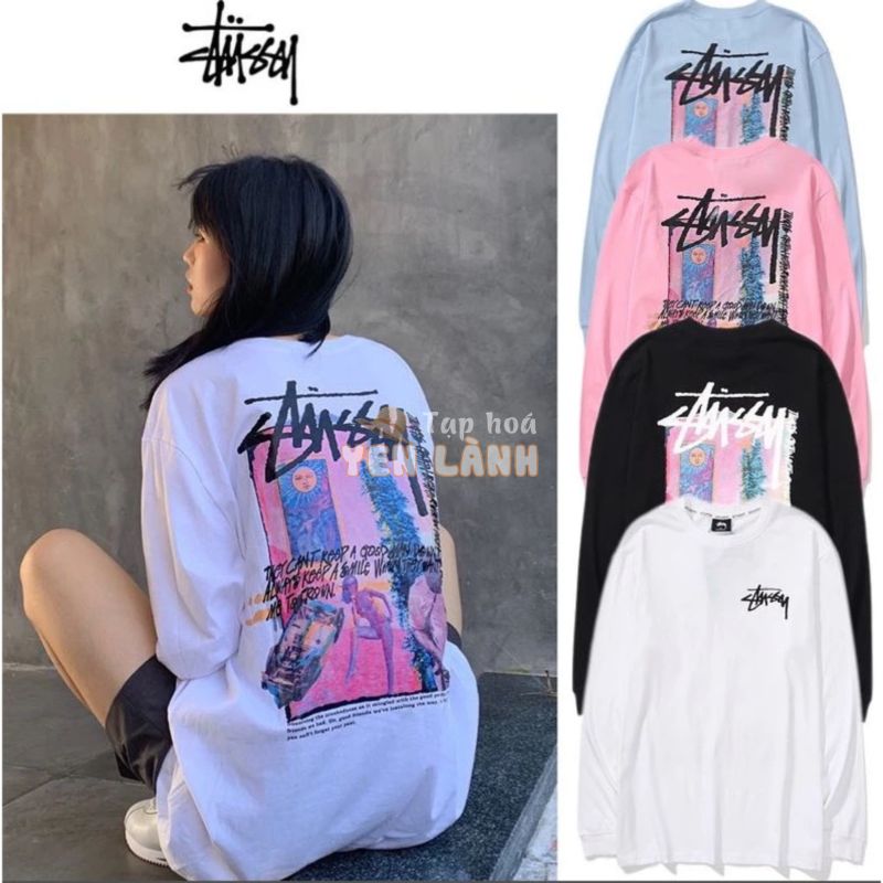 STUSSY Áo Sweater Tay Dài Thời Trang Dành Cho Nam Và Nữ