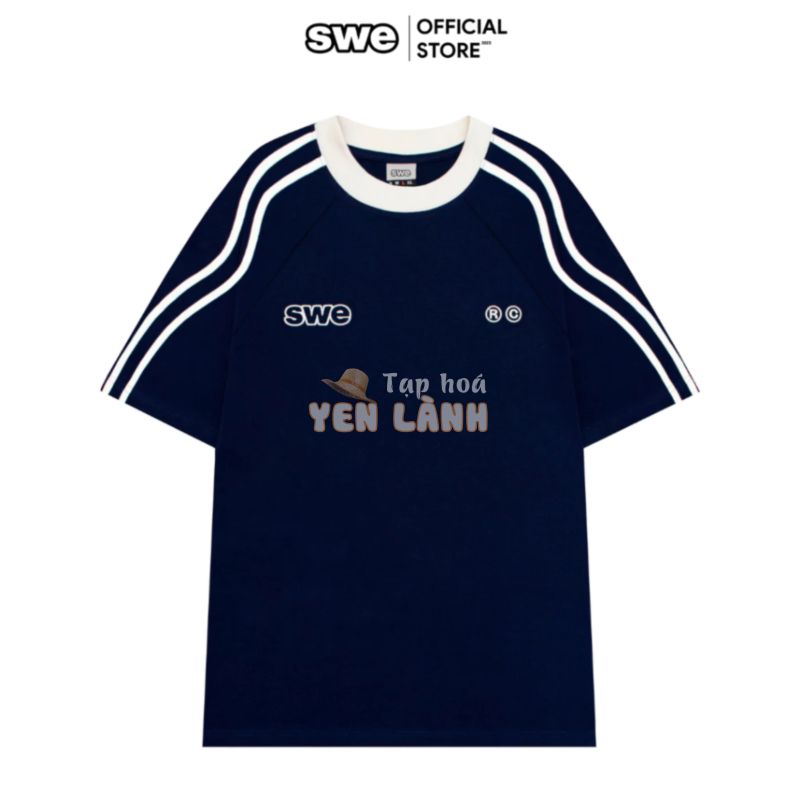 Áo Thun Local Brand Unisex SWE WAVELINES TEE – Đen/ Xanh Navy/ Kem