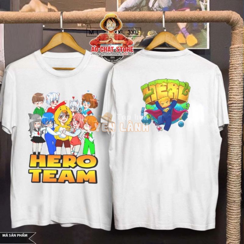 Áo Hero Team Mini World Siêu Hot In 2 Mặt – Áo thun Hero Team Đẹp Giá Rẻ MC18