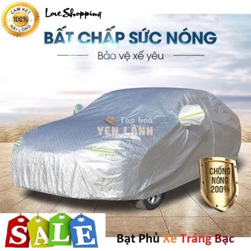 Áo Trùm Xe Hơi – Bạt Phủ Xe Hơi 5 – 7 chỗ, 3 Lớp Chống Xước, Chống Nắng, Chống Cháy Ô tô