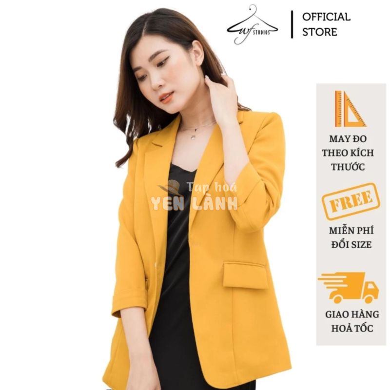 Áo khoác blazer, áo vest nữ kiểu Hàn Quốc tay lỡ, chất vải đẹp, nhiều màu – Thời trang công sở WFstudios