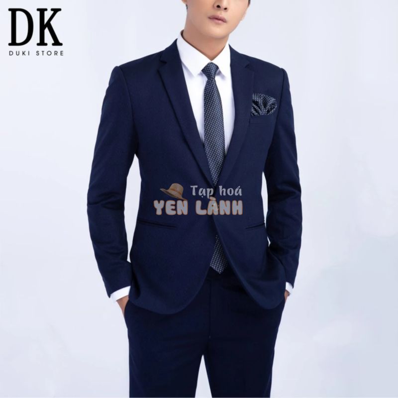 GIẢM 75% Bộ vest nam công sở 1 cúc đẹp màu xanh than giá siêu rẻ DKA0016 – DUKI STORE