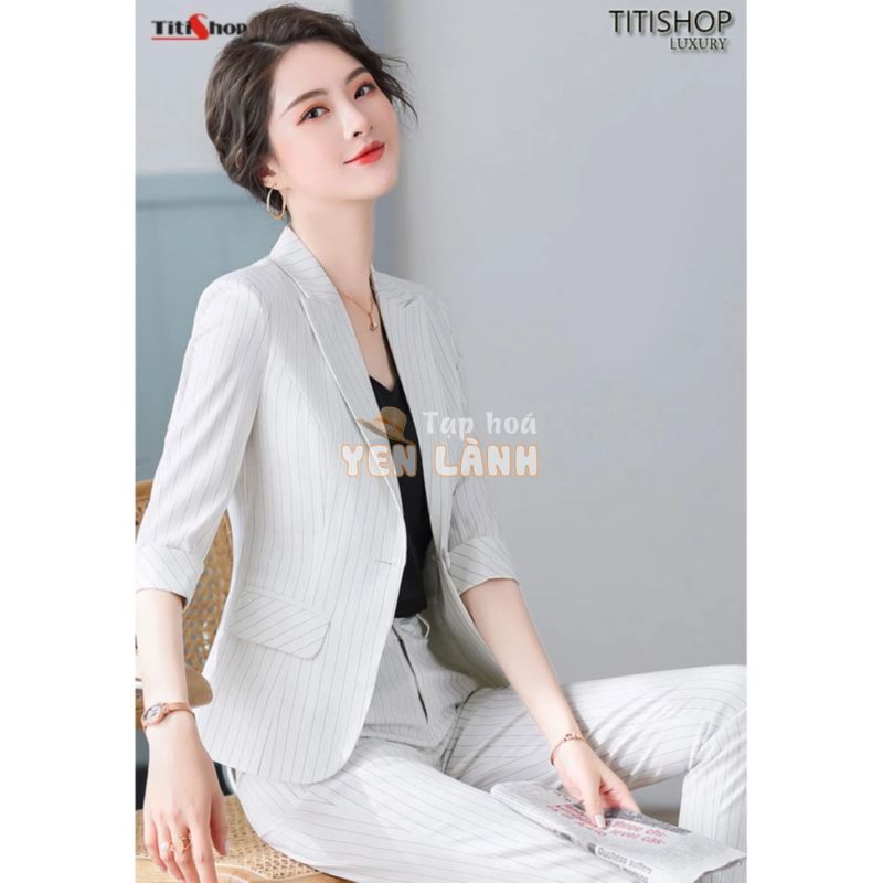 Áo vest nữ Titishop ACC530 Sọc Luxury